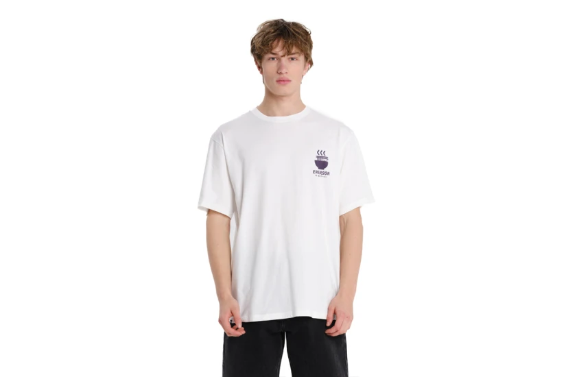 Emerson Ramen Club Ανδρικό Κοντομάνικο T-Shirt Λευκό