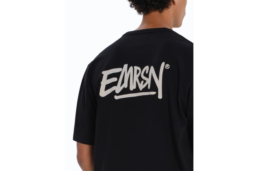 Emerson Ανδρικό Κοντομάνικο T-Shirt Μαύρο, Λευκό
