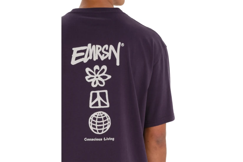 Emerson Ανδρικό Κοντομάνικο T-Shirt Μωβ
