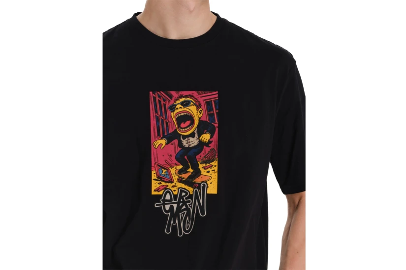 Emerson Graphic Print Ανδρικό Κοντομάνικο T-Shirt Μαύρο