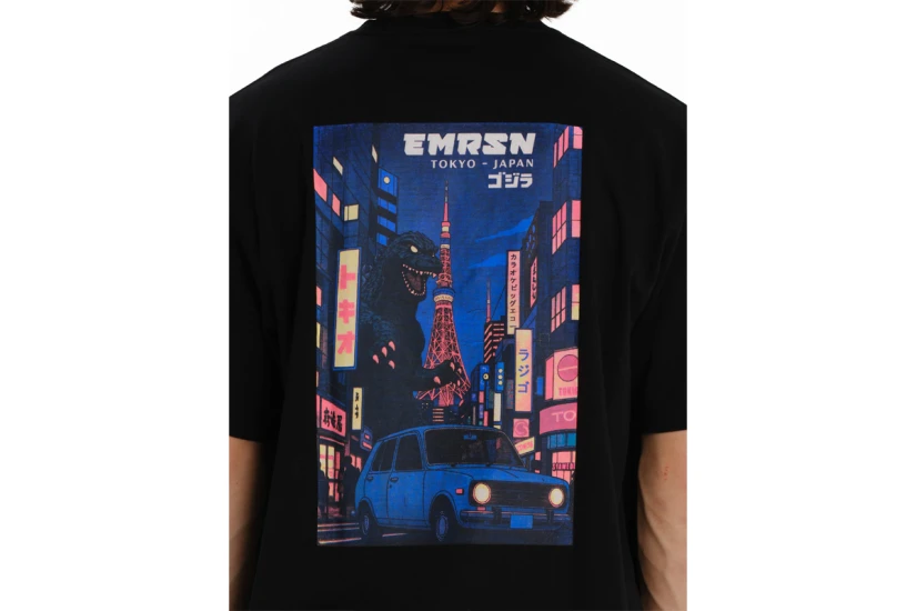 Emerson Tokyo Japan Ανδρικό Κοντομάνικο T-Shirt Μαύρο