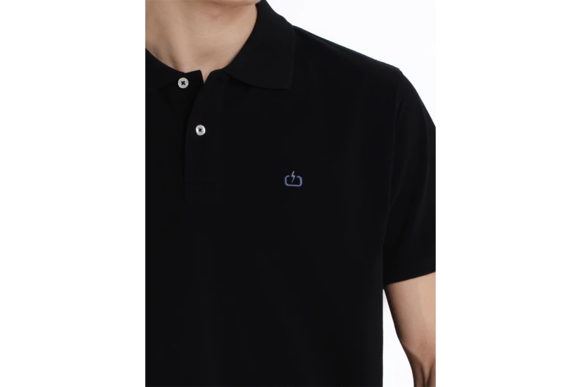 Emerson Ανδρικό Κοντομάνικο Polo T-Shirt Μαύρο