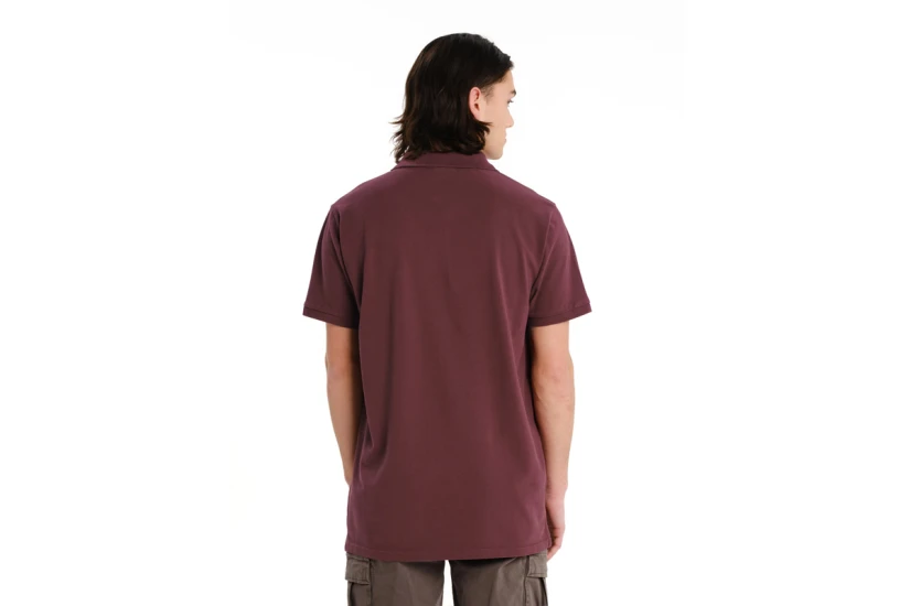 Emerson Ανδρικό Κοντομάνικο Polo T-Shirt Μπορντό
