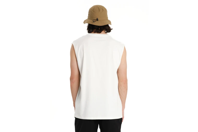 Emerson Logo Embroidery Ανδρική Αμάνικη Μπλούζα Λευκή