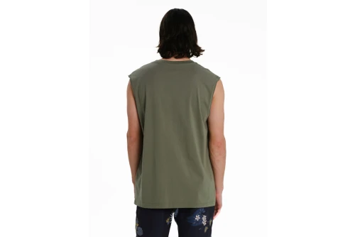 Emerson Logo Embroidery Μπλούζα Αμάνικη Ανδρική (261.EM37.125 OLIVE GREEN)