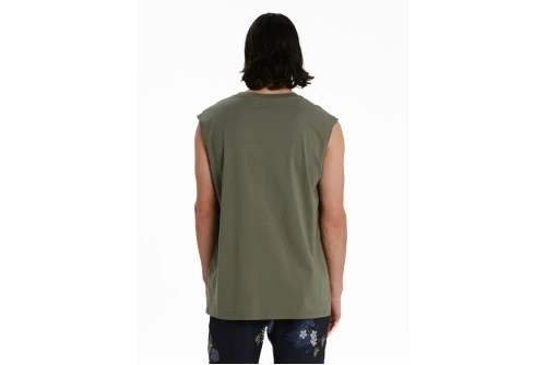 Emerson Logo Embroidery Μπλούζα Αμάνικη Ανδρική (261.EM37.125 OLIVE GREEN)