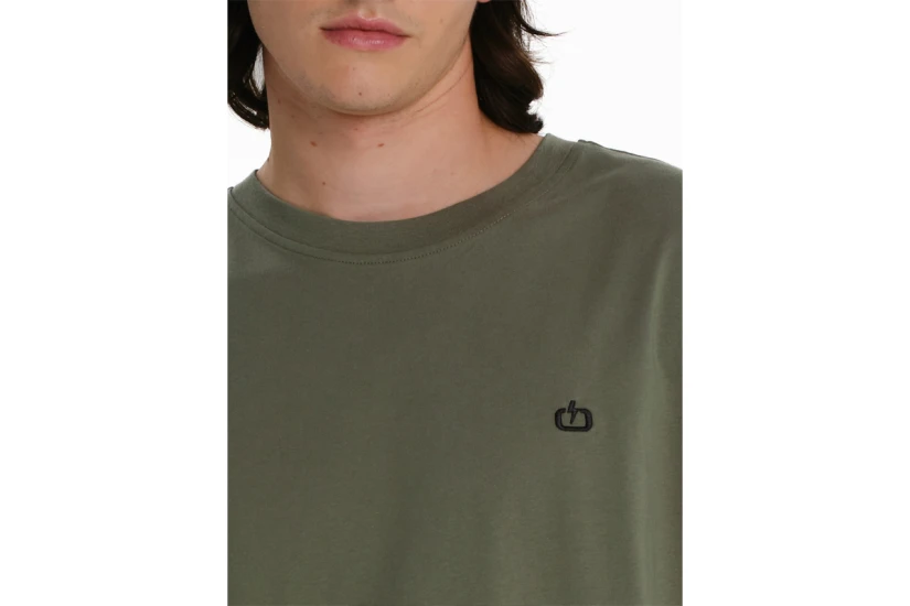 Emerson Logo Embroidery Ανδρική Αμάνικη Μπλούζα Χακί