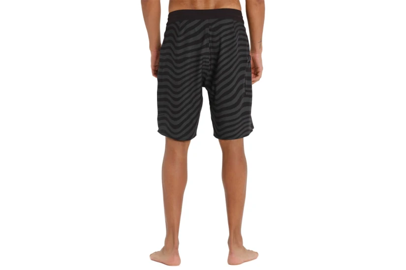 Emerson Printed Recycled Boardshort Ανδρικό Μαγιό Βερμούδα Μαύρο, Γκρι Σκούρο