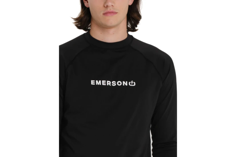 Emerson Rashguard Ανδρική Μακρυμάνικη Μπλούζα UV Protection Μαύρη