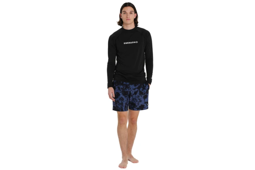 Emerson Rashguard Ανδρική Μακρυμάνικη Μπλούζα UV Protection Μαύρη