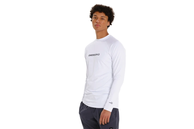 Emerson Rashguard Ανδρική Μακρυμάνικη Μπλούζα UV Protection Λευκή