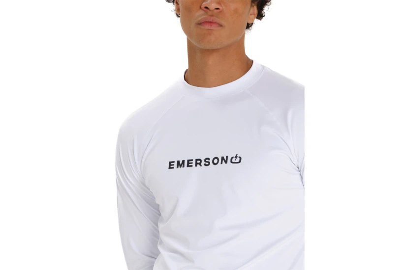 Emerson Rashguard Ανδρική Μακρυμάνικη Μπλούζα UV Protection Λευκή