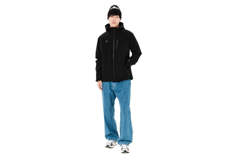 Emerson Hooded Μπουφάν Αντιανεμικό Ανδρικό (262.EM10.16 BLACK)