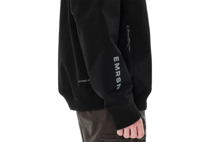 Emerson Hooded Μπουφάν Bomber Ανδρικό (262.EM10.18 BLACK)