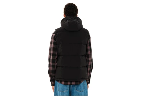 Emerson Hooded Puffer Μπουφάν Αμάνικο Ανδρικό (262.EM10.73 BLACK)