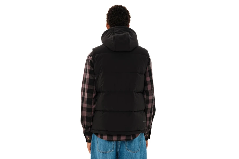 Emerson Hooded Puffer Μπουφάν Αμάνικο Ανδρικό (262.EM10.73 BLACK)