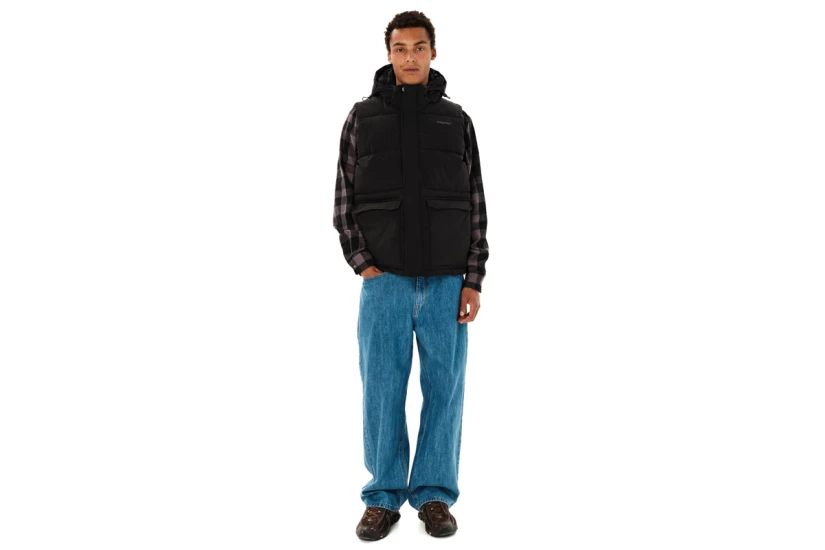 Emerson Hooded Puffer Μπουφάν Αμάνικο Ανδρικό (262.EM10.73 BLACK)