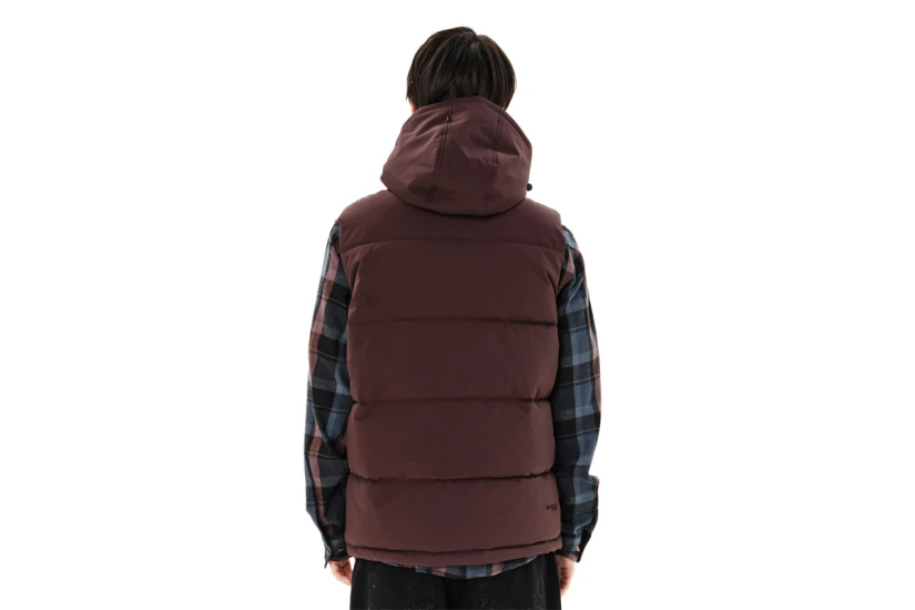 Emerson Hooded Puffer Μπουφάν Αμάνικο Ανδρικό (262.EM10.73 CHOCOLATE BROWN)