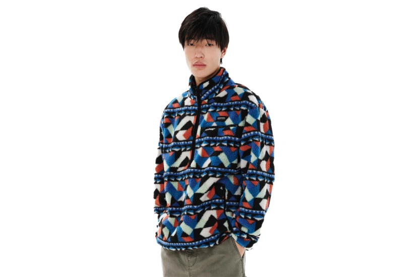 Emerson High-Pile Μπλούζα Fleece Με Φερμουάρ (262.EM280.105 PR626 BLUE-ORANG)