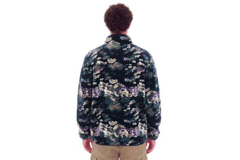 Emerson High Pile Ζακέτα Fleece Ανδρική (262.EM290.122 PR627 OFF BLACK)