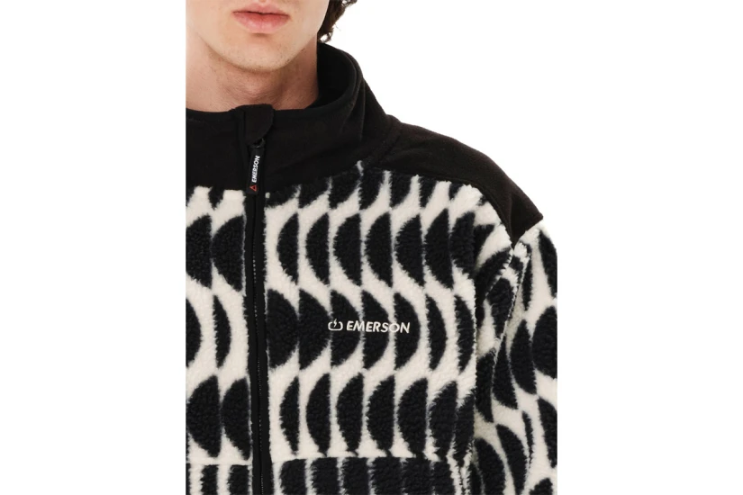 Emerson High-Pile Ζακέτα Fleece Ανδρική (262.EM290.156 PR613 OFF WHITE)