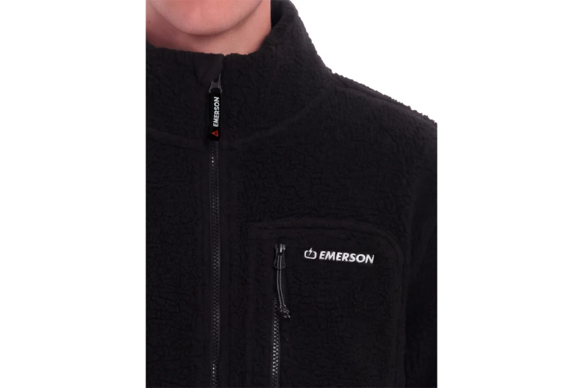 Emerson High-Pile Ζακέτα Fleece Ανδρική (262.EM290.27 BLACK)