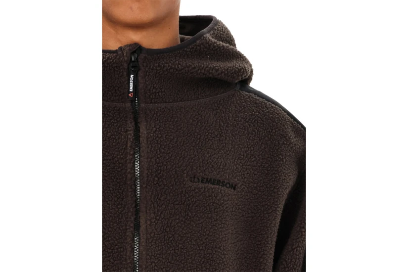 Emerson Hooded High-Pile Ζακέτα Fleece Ανδρική (262.EM290.43 COFFEE BROWN)