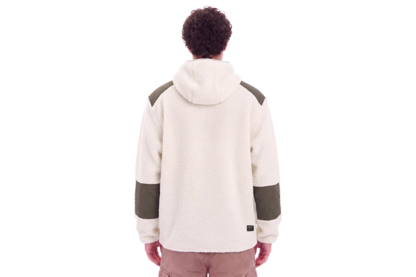 Emerson Hooded High-Pile Ζακέτα Fleece Ανδρική (262.EM290.43 OFF WHITE)