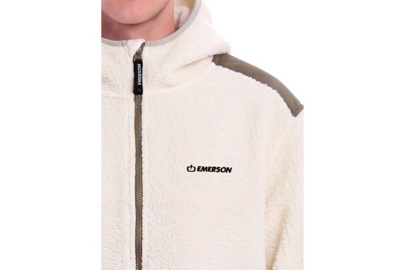 Emerson Hooded High-Pile Ζακέτα Fleece Ανδρική (262.EM290.43 OFF WHITE)