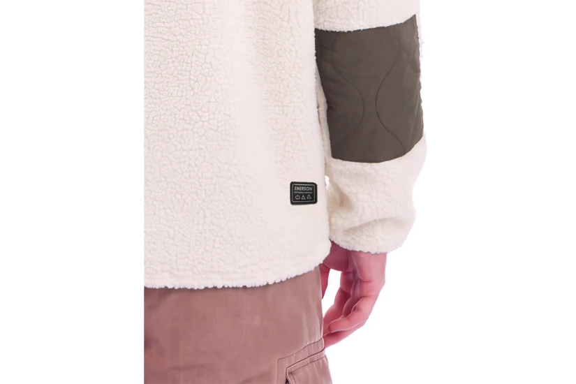 Emerson Hooded High-Pile Ζακέτα Fleece Ανδρική (262.EM290.43 OFF WHITE)