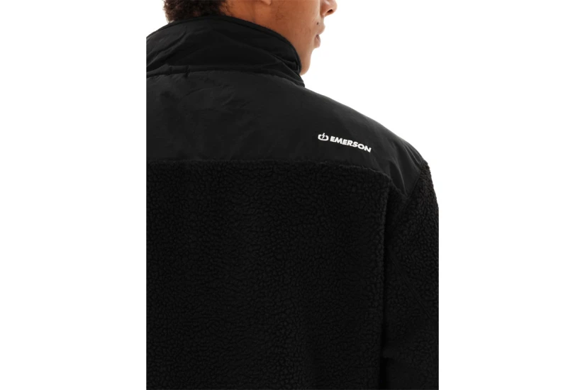 Emerson High Pile Ζακέτα Fleece Ανδρική (262.EM290.51 BLACK)
