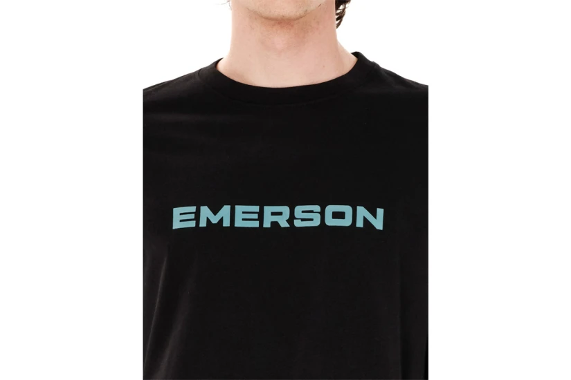 Emerson Ανδρική Μακρυμάνικη Μπλούζα Μαύρη