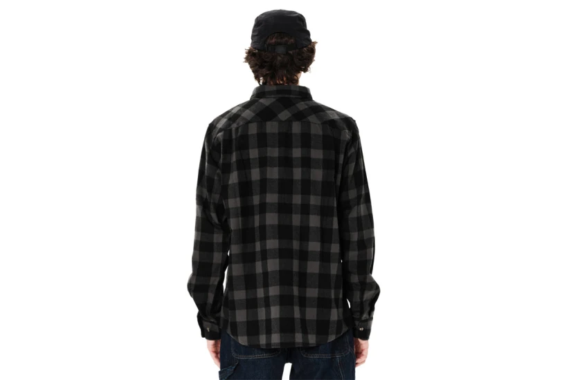Emerson Checkered Flannel Πουκάμισο Μακρυμάνικο Ανδρικό (262.EM60.80 PINE GREY-BLACK)