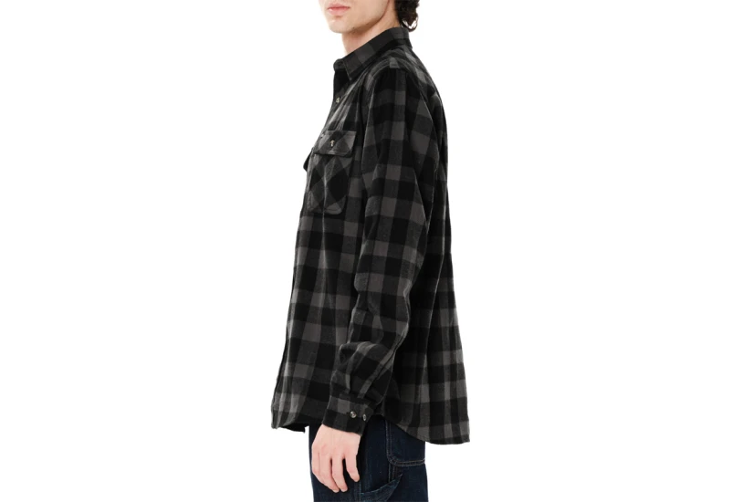 Emerson Checkered Flannel Πουκάμισο Μακρυμάνικο Ανδρικό (262.EM60.80 PINE GREY-BLACK)