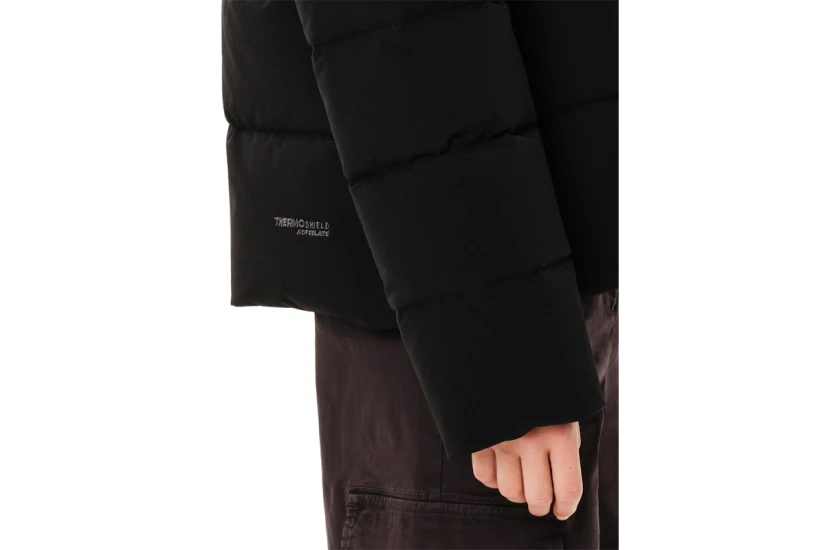 Emerson Detachable Hood Γυναικείο Μπουφάν Puffer με Κουκούλα Μαύρο