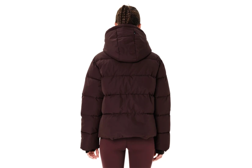 Emerson Detachable Hood Γυναικείο Μπουφάν Puffer με Κουκούλα Καφέ