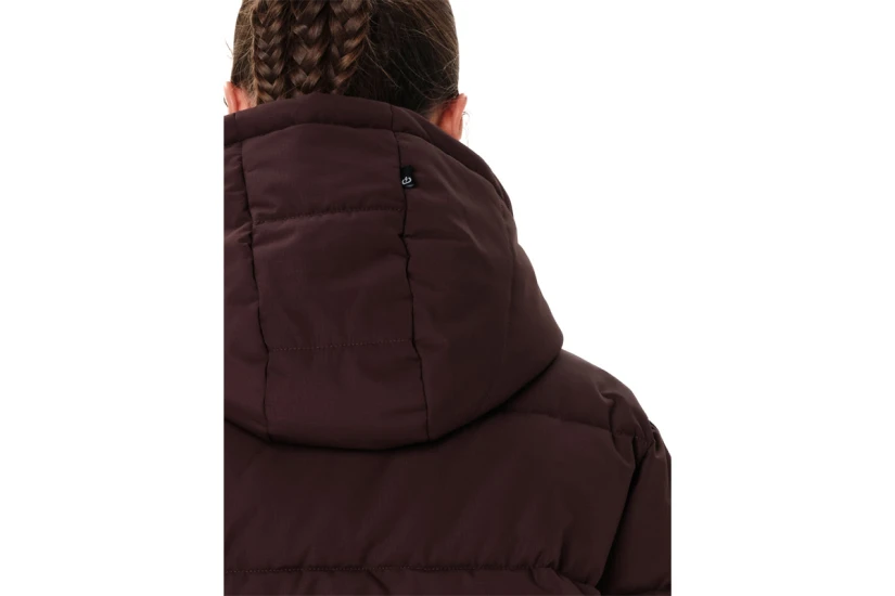 Emerson Detachable Hood Γυναικείο Μπουφάν Puffer με Κουκούλα Καφέ