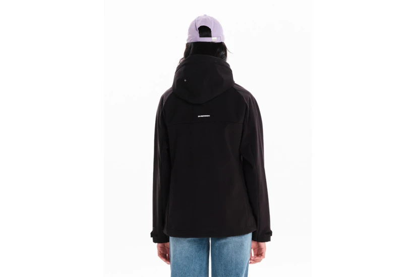 Emerson Womens Hooded Bonded Jacket (262.EW11.03A BLACK B)
