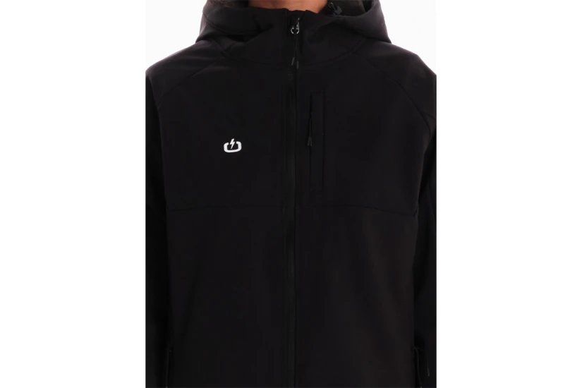 Emerson Womens Hooded Bonded Jacket (262.EW11.03A BLACK B)