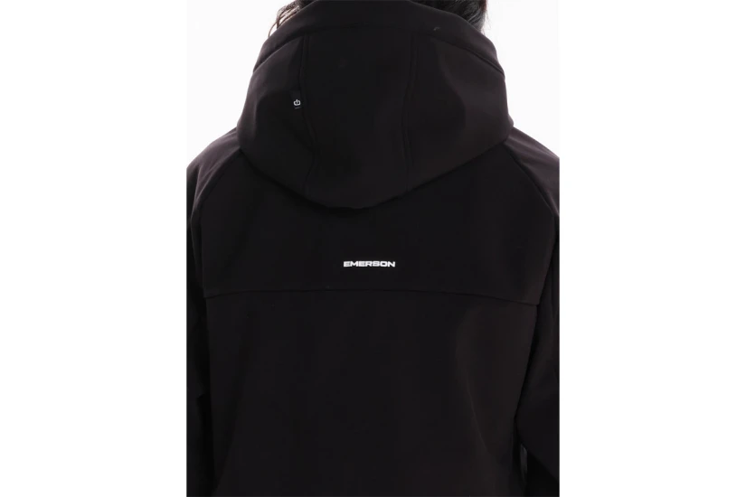 Emerson Womens Hooded Bonded Jacket (262.EW11.03A BLACK B)