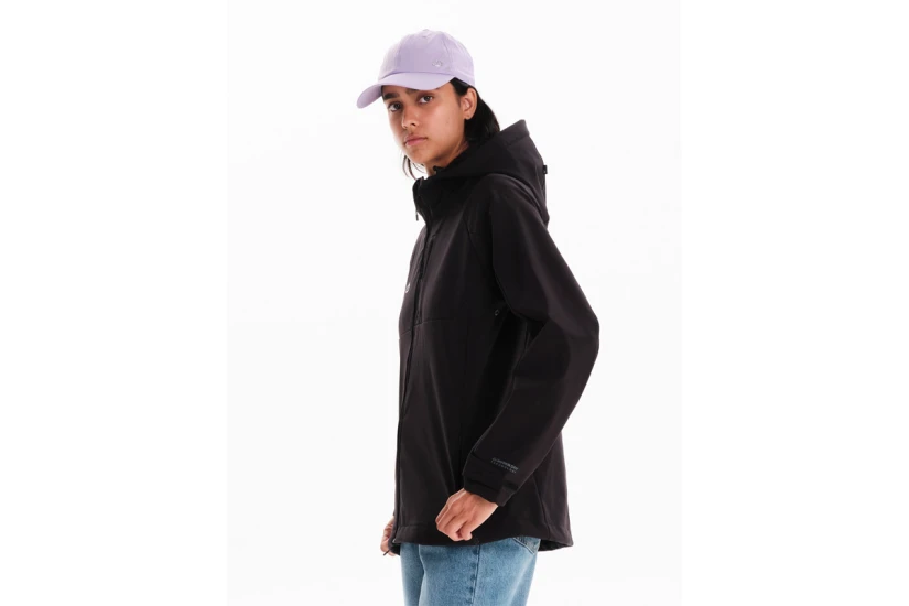 Emerson Womens Hooded Bonded Jacket (262.EW11.03A BLACK B)