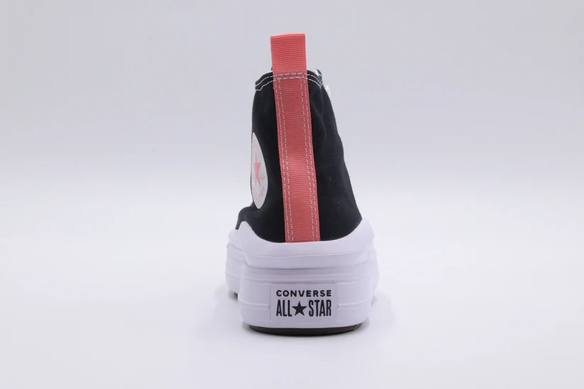 Converse Chuck Taylor All Star Move Sneakers Μαύρα, Ροζ, Λευκά