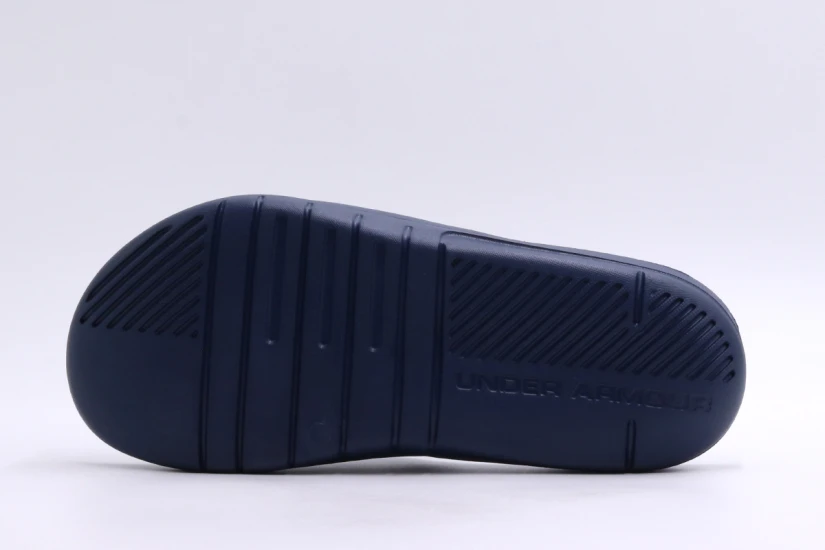 Under Armour Core Ανδρικές Παντόφλες Μπλε Σκούρες, Λευκές