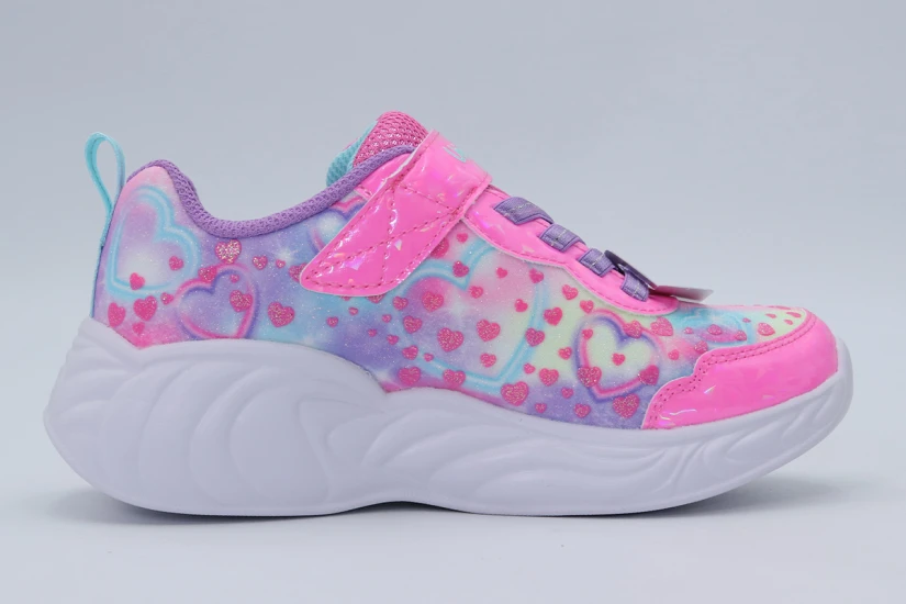 Skechers Heart Sparkles Παιδικά Sneakers Λιλά,Φούξια, Λευκά