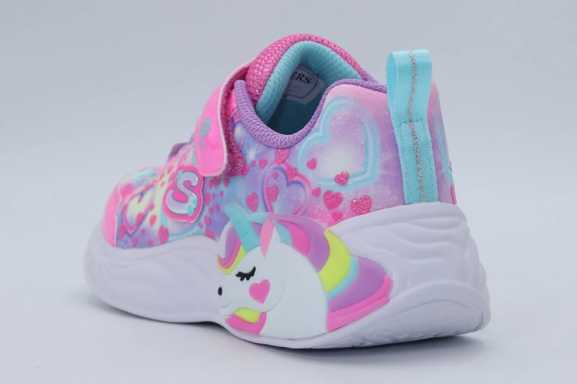 Skechers Heart Sparkles Παιδικά Sneakers Λιλά,Φούξια, Λευκά