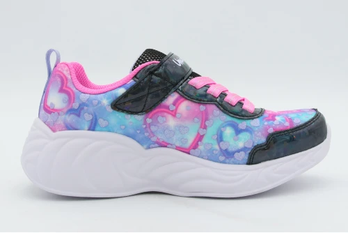 Skechers Unicorn Dreams - Heart Sparkles Sneakers (303063LC-BKMT)