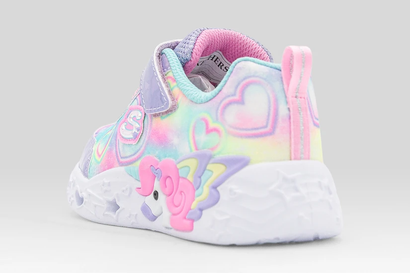 Skechers Unicorn Charmer Lil Heart Sparkles Βρεφικά Sneakers Λεβάντα, Διάφορα Χρώματα