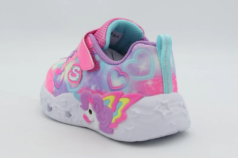 Skechers Unicorn Charmer - Lil Heart Sparkles Sneakers (303064NC-PKMT)
