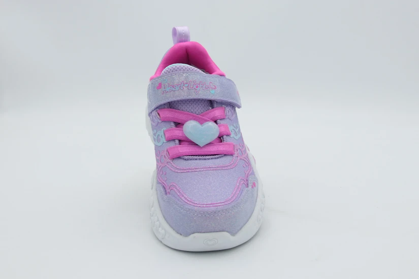Skechers Enchanted Heart Lights Βρεφικά Sneakers Λεβάντα, Διάφορα Χρώματα