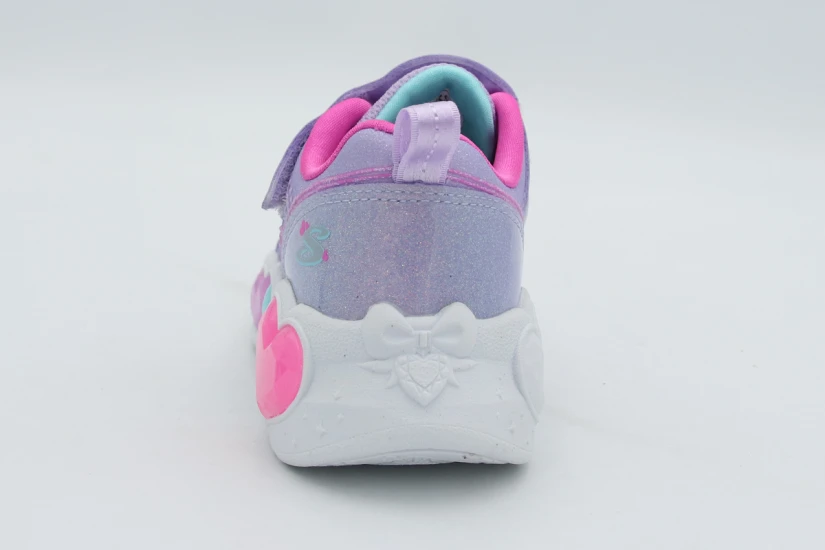 Skechers Enchanted Heart Lights Βρεφικά Sneakers Λεβάντα, Διάφορα Χρώματα